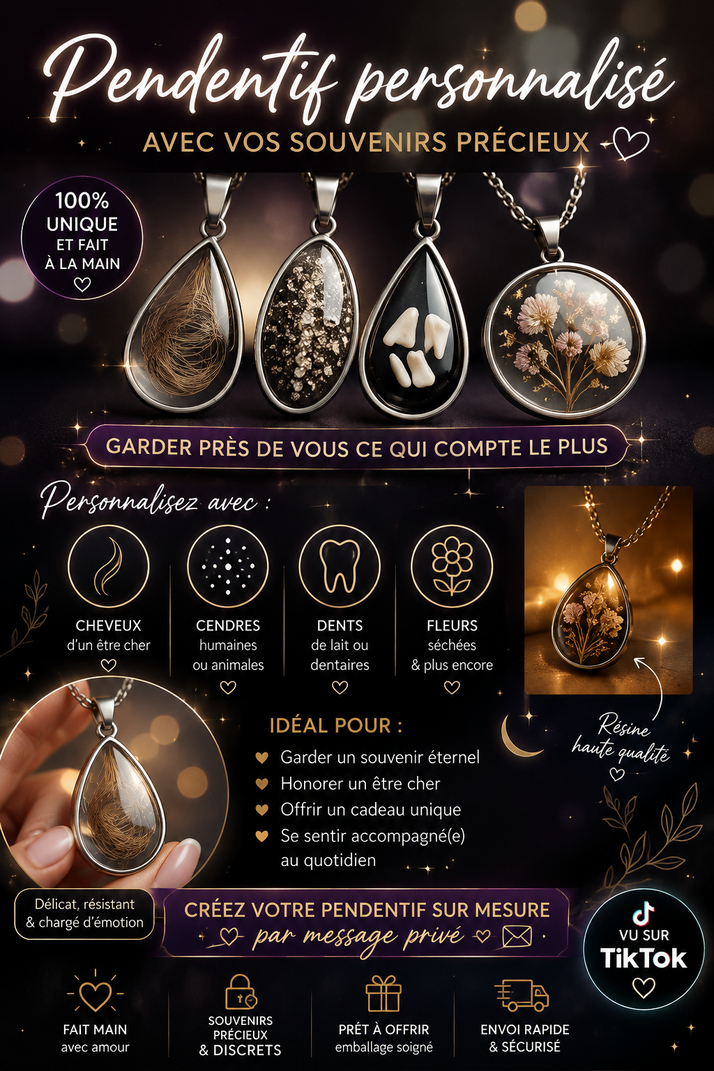 Pendentif personnalisé